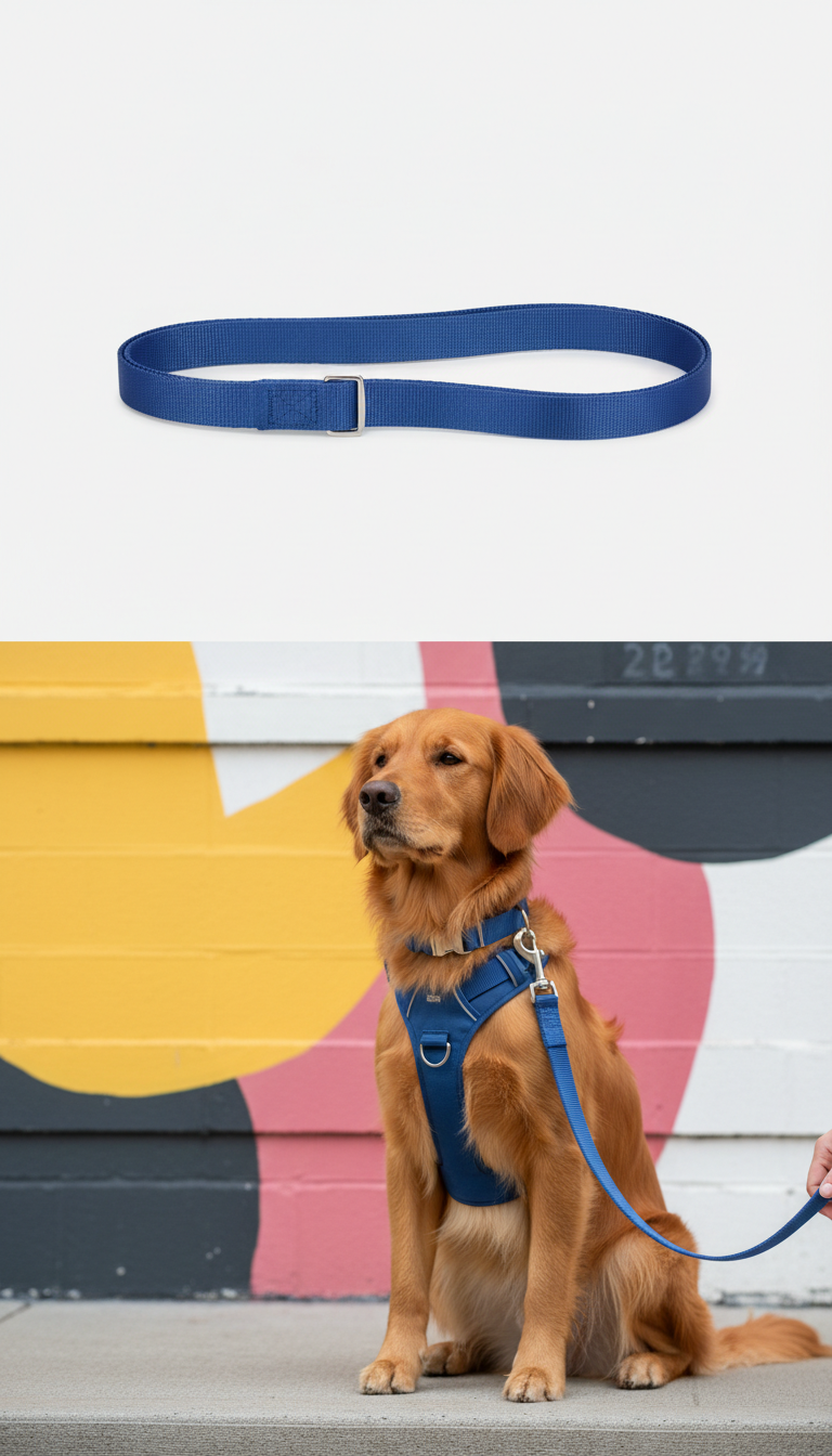 Skyline Blue Leash and Handle Set